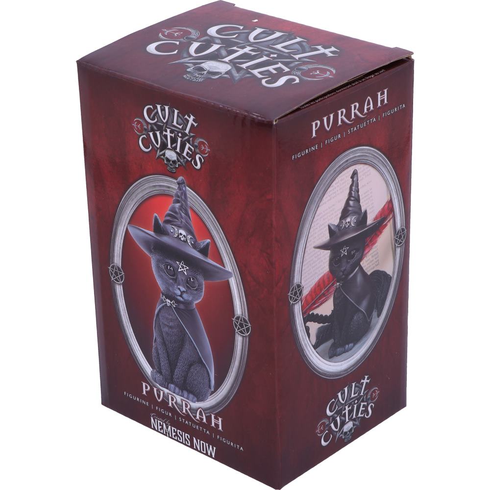 Purrah Witches Hat Occult Cat Figurine 13.5cm