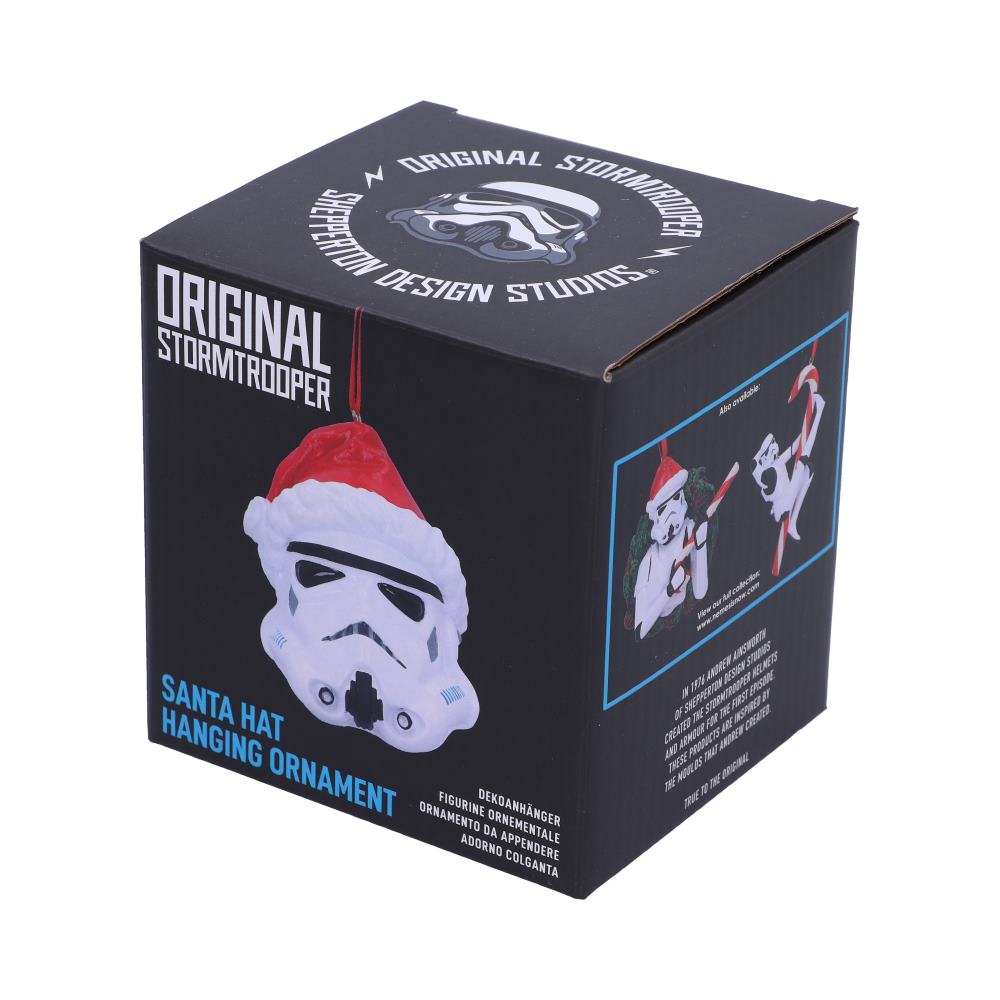 Stormtrooper Santa Hat Hanging Ornament 8.3cm
