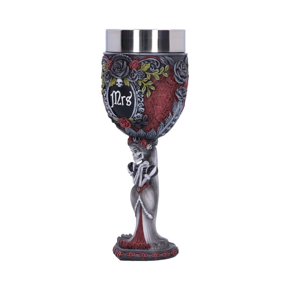 Gothic Skeleton Mrs Goblet 21cm