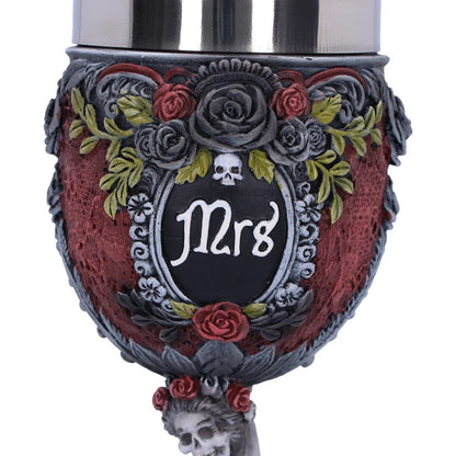 Gothic Skeleton Mrs Goblet 21cm