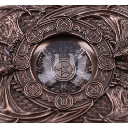 Dragons of the Sabbats Tarot Box Bronze 14.5cm