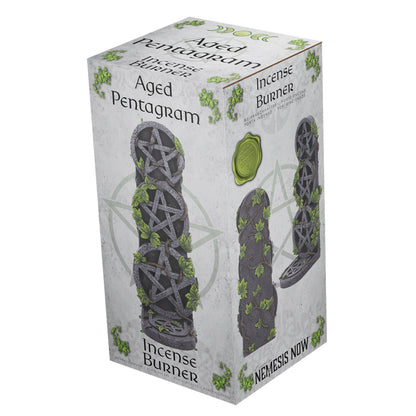 Aged Pentagram Incense Burner 20.5cm