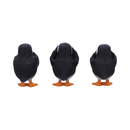Three Wise Puffin Figurines 9cm