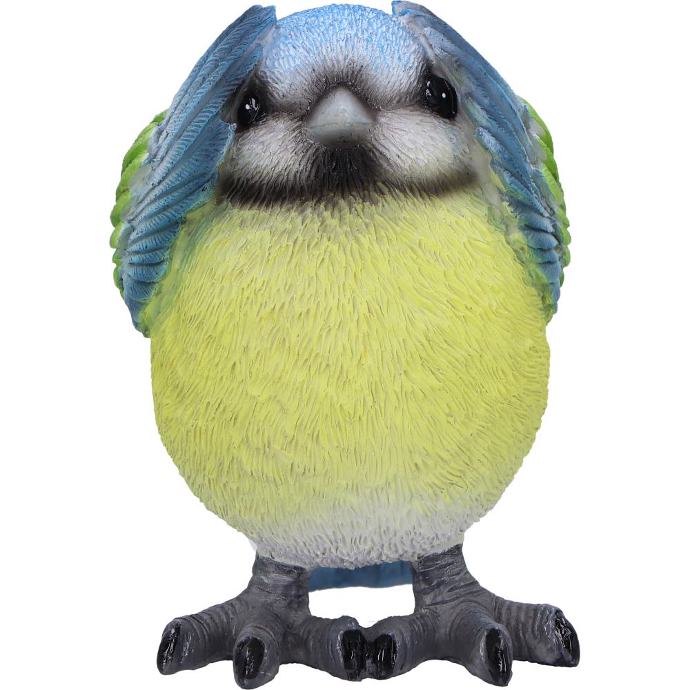 Three Wise Blue Tits 8.5cm