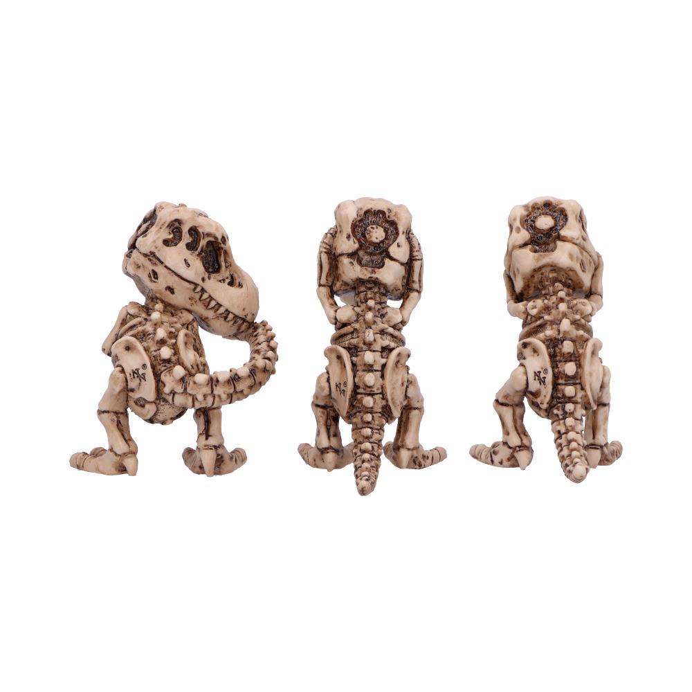 Three Wise Tyrannosaurus Rex Skeletons 9.3cm