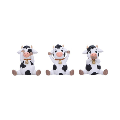 Three Wise Cows 8.5cm