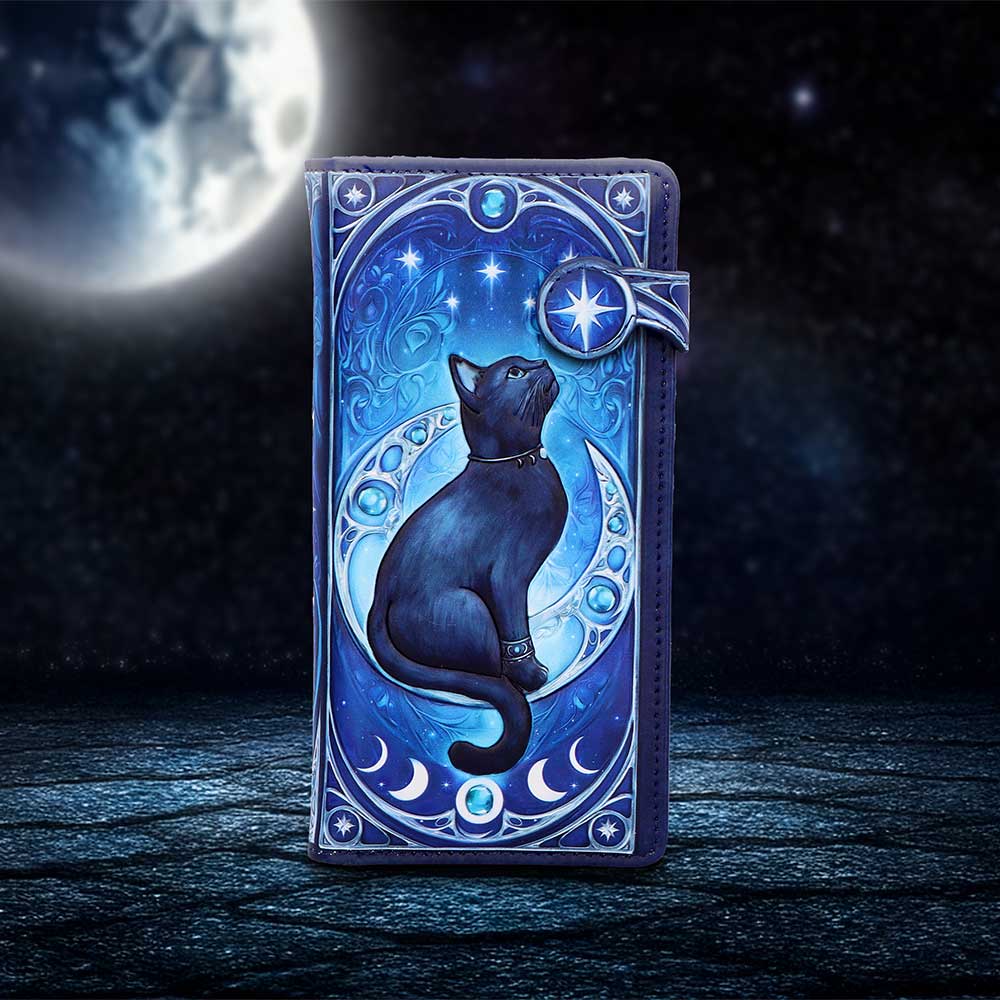 Feline Constellation Embossed Purse 18.5cm