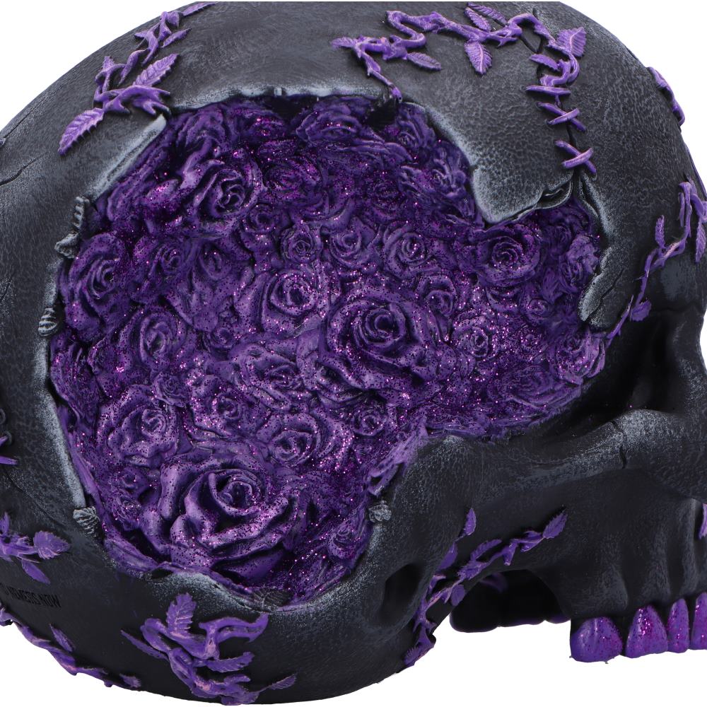 Rose Geode Skull 15cm