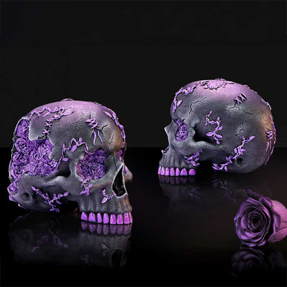 Rose Geode Skull 15cm