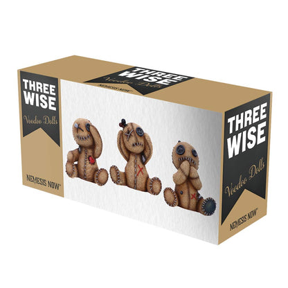 Three Wise Voodoo Dolls 8cm