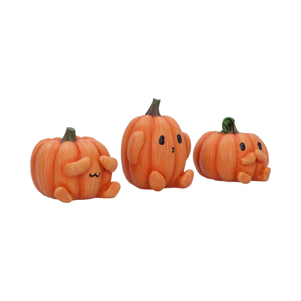 Three Wise Pumpkins 8cm