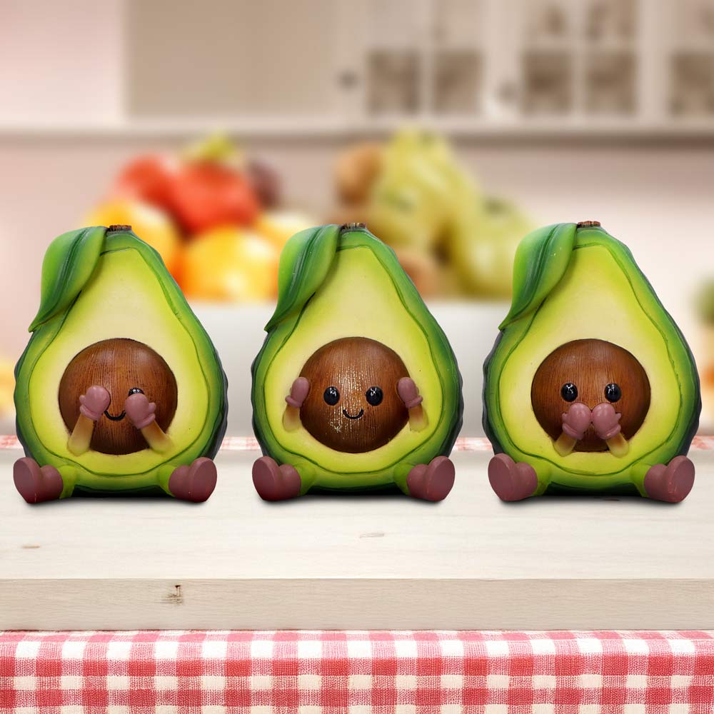 Three Wise Avocados 8.5cm