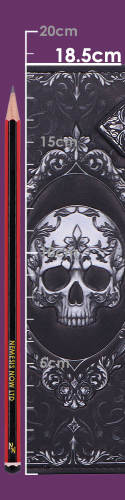 Baroque Skull Embossed Purse