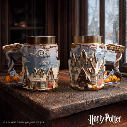 Harry Potter Hogsmeade Village collectible tankard by Nemesis Now, 15.7cm tall, featuring detailed Harry Potter themed design.