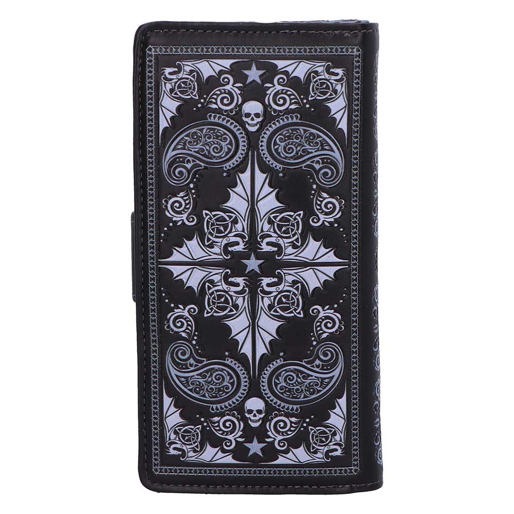 Skull Embrace Embossed Purse (AS) 18.5cm