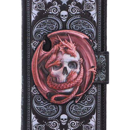 Skull Embrace Embossed Purse (AS) 18.5cm