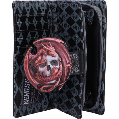 Skull Embrace Embossed Purse (AS) 18.5cm