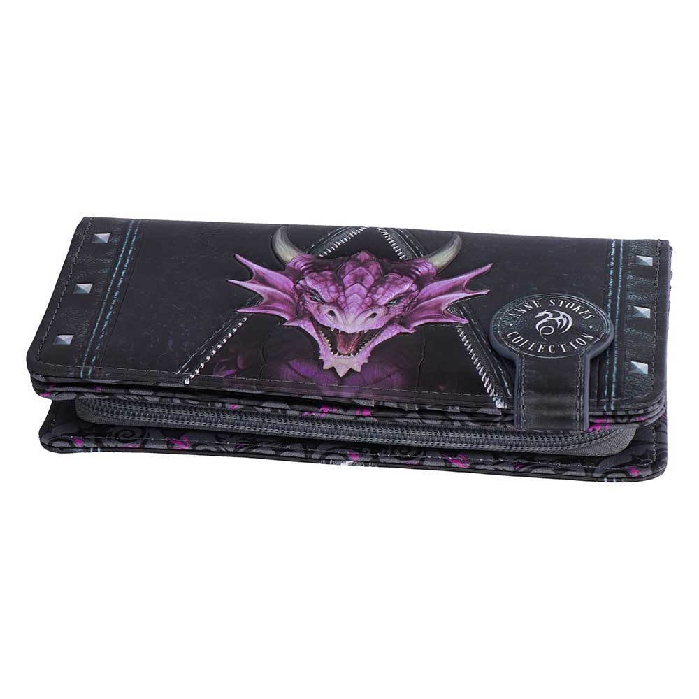 Unzipped Dragon Embossed Purse (AS) 18.5cm