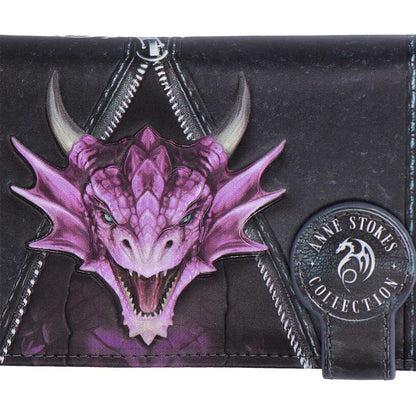 Unzipped Dragon Embossed Purse (AS) 18.5cm