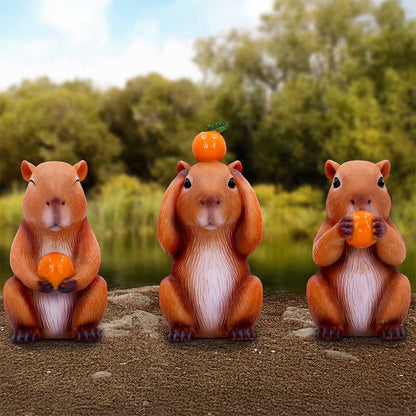 Three Wise Capybaras 10.5cm