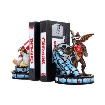Nemesis Now Gremlins bookends, 18cm tall, featuring detailed Gremlins character designs for collectible book organization.