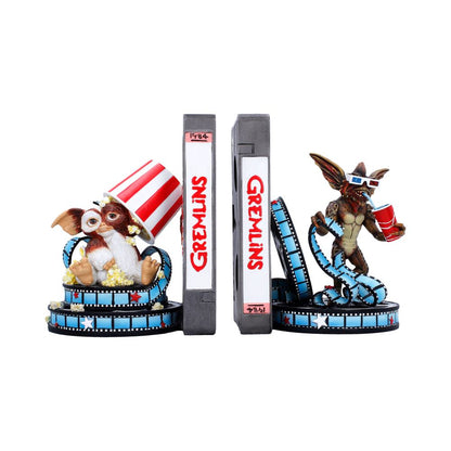Nemesis Now Gremlins bookends, 18cm tall, featuring detailed Gremlins characters for decorative book organization.