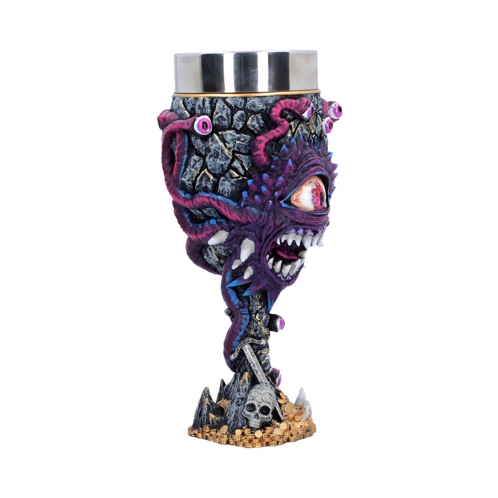 Nemesis Now Dungeons & Dragons Beholder goblet figurine, 19.5cm tall, detailed fantasy creature sculpture.