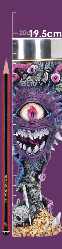 Dungeons & Dragons Beholder goblet figurine by Nemesis Now, 19.5cm tall with detailed monster design and dark fantasy style.