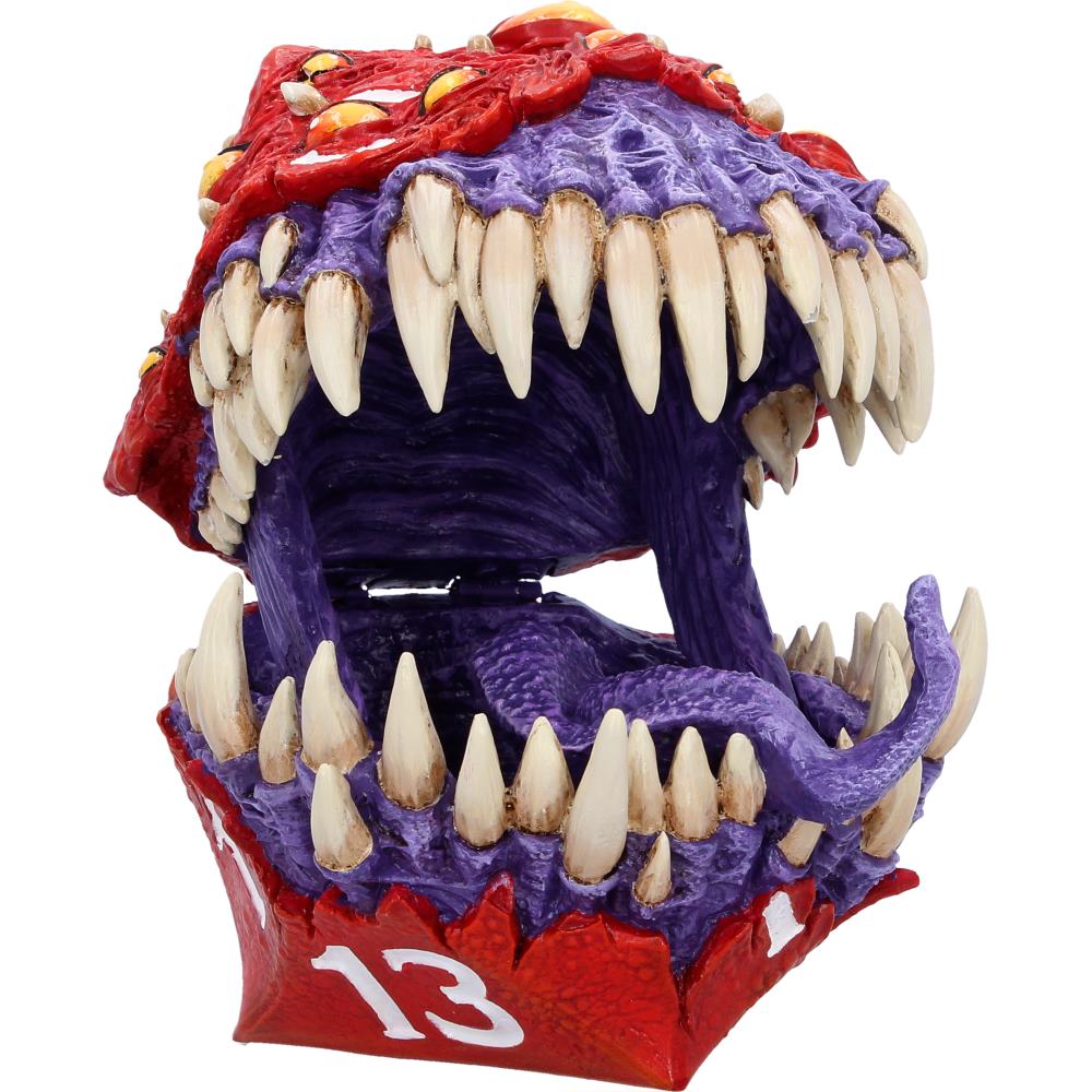 Nemesis Now Dungeons & Dragons D20 Mimic Box, 13.3cm, detailed fantasy-themed storage box featuring mimic creature design.