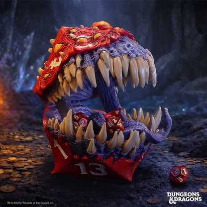 Nemesis Now Dungeons & Dragons D20 Mimic Box, 13.3cm fantasy-themed storage box with detailed mimic monster design.