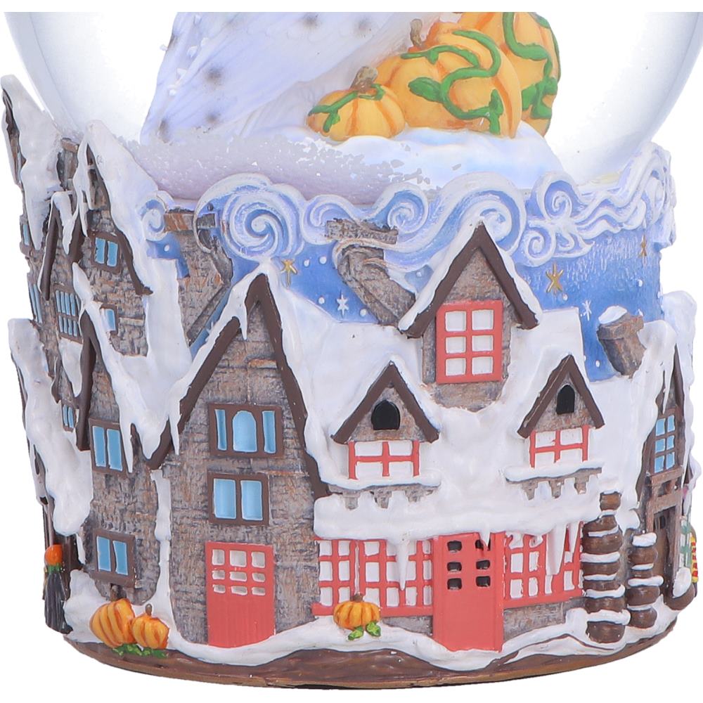 Harry Potter Hogsmeade Village snow globe by Nemesis Now featuring detailed village scene inside a glass globe.