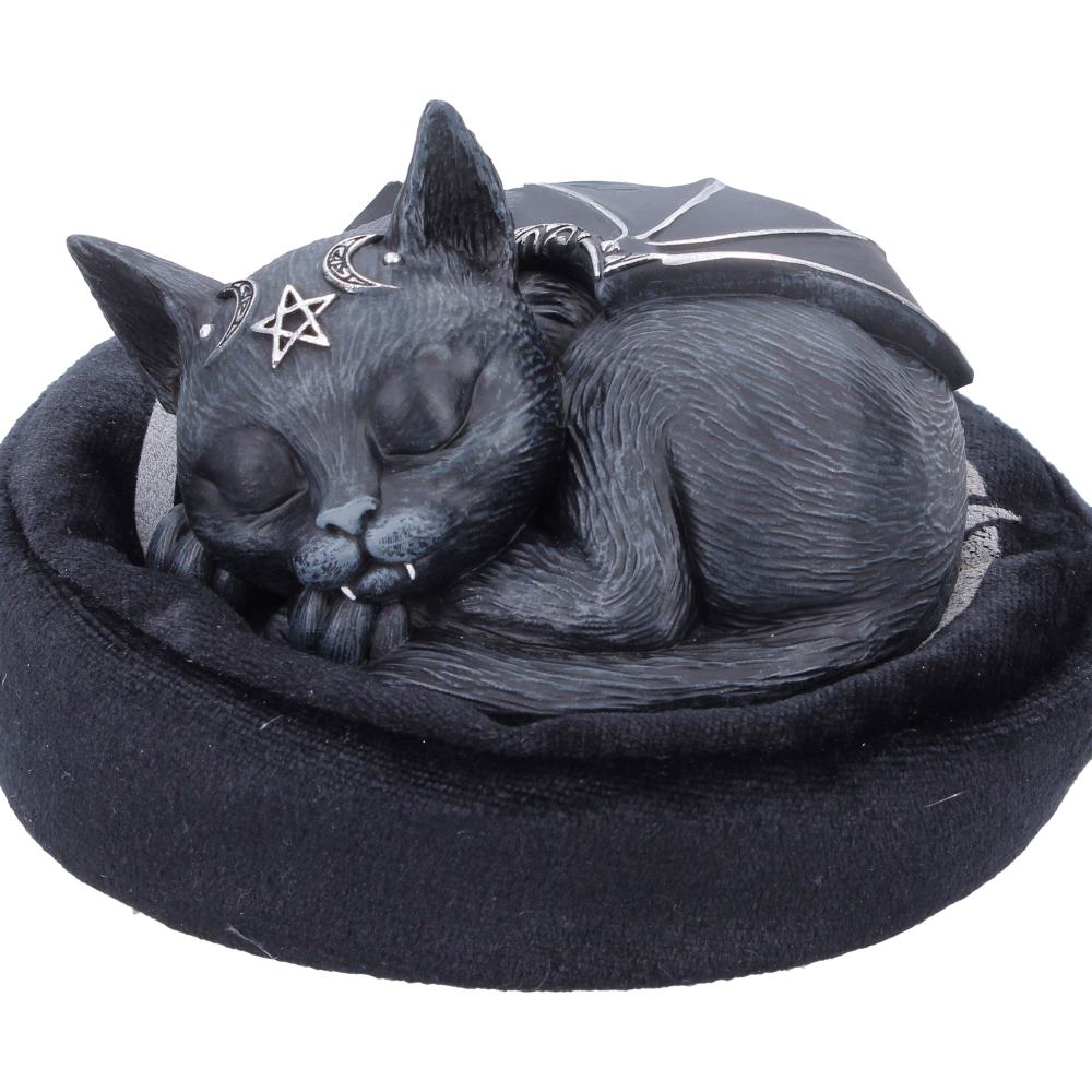 Nemesis Now Malpuss Dreams 8.8cm figurine featuring a whimsical, detailed feline figure with vibrant colors and intricate design.
