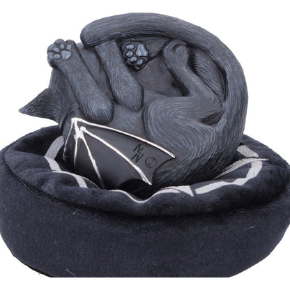 Nemesis Now Malpuss Dreams 8.8cm figurine featuring a whimsical, detailed feline character with vibrant colors and intricate design.