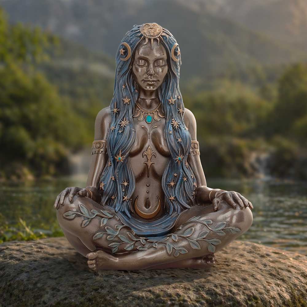 Celestial Goddess Art Bronze Figurine 17cm
