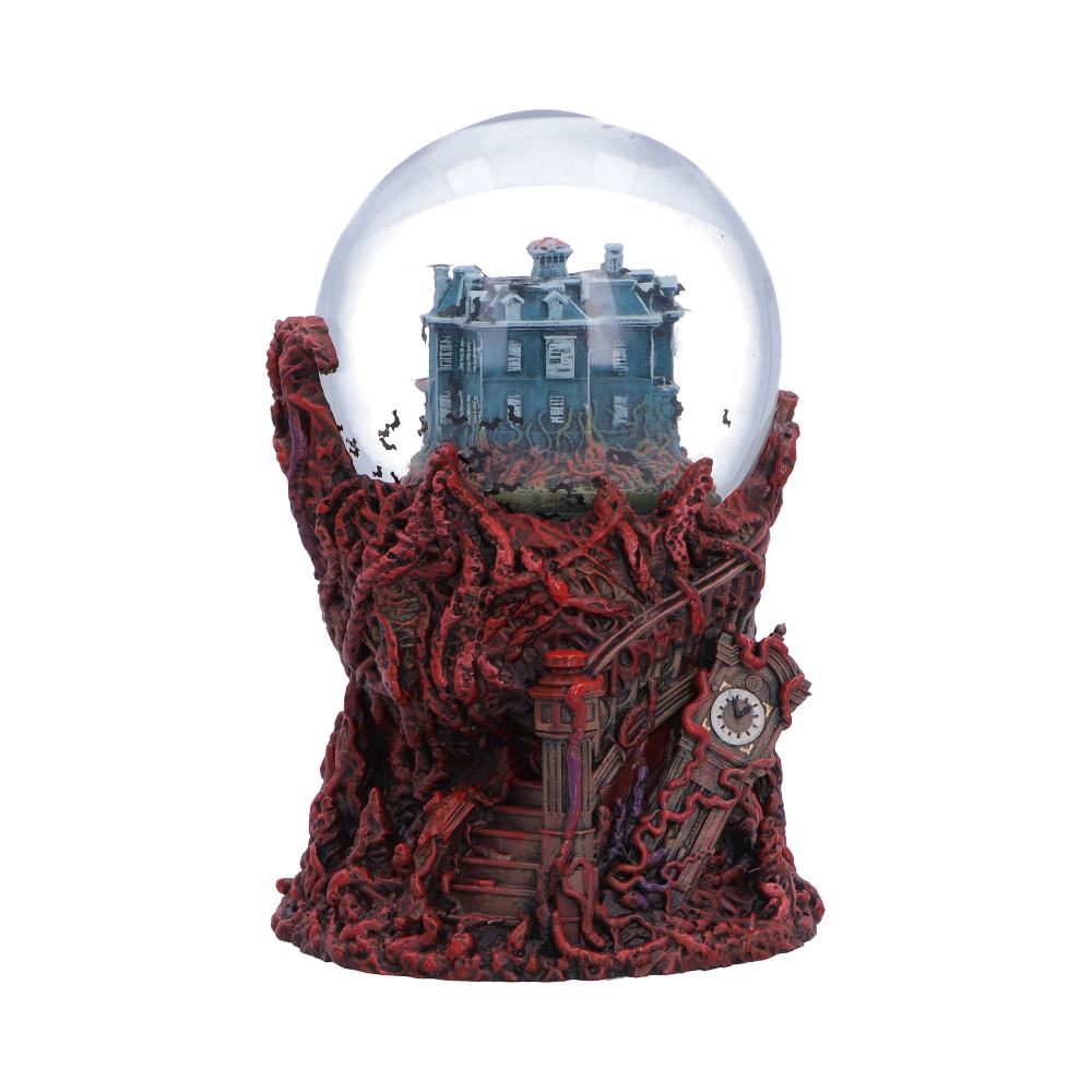 Stranger Things Vecna motorized snow globe by Nemesis Now featuring Vecna figure inside a 17.7cm glass snow globe.