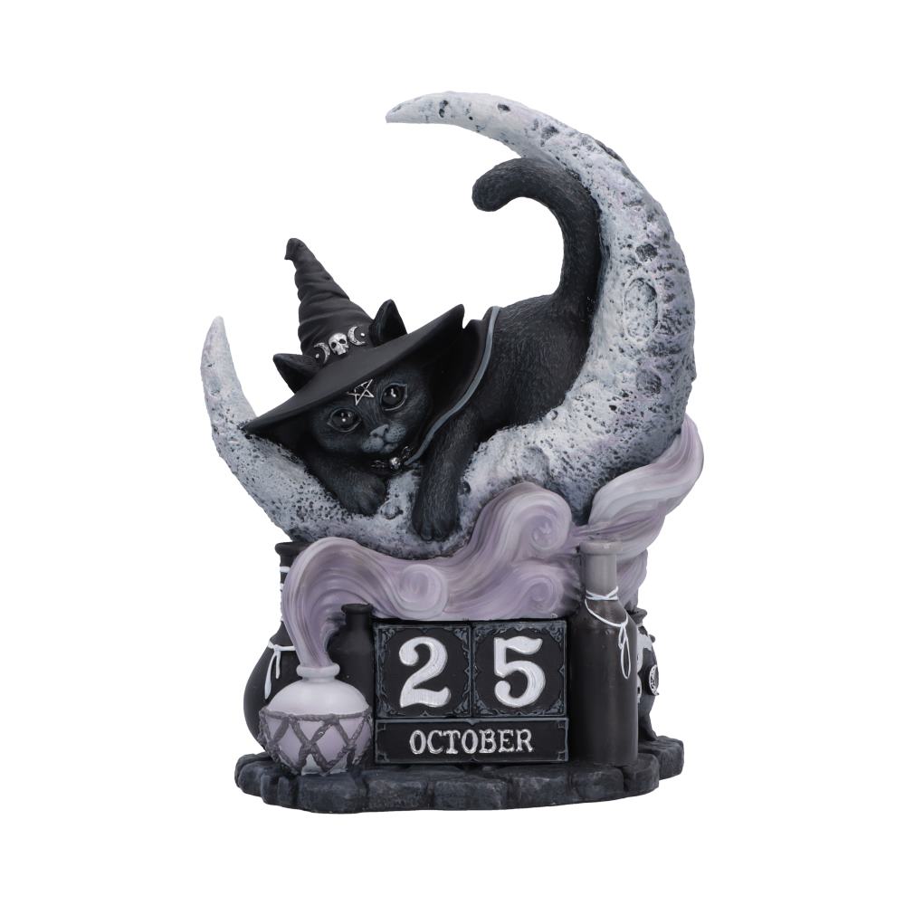 Nemesis Now Purrah Perpetual Calendar, 16.2cm, featuring intricate design and functional calendar display on a decorative surface.