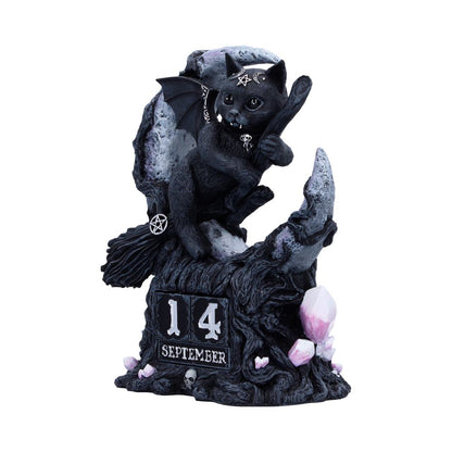 Nemesis Now Malpuss Perpetual Calendar, 16cm, decorative tabletop calendar with intricate design and functional date display.