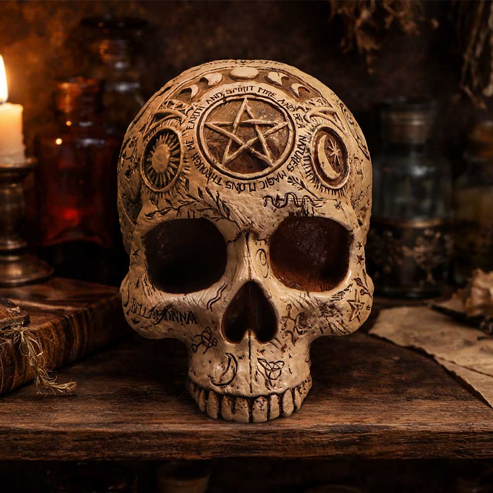 Nemesis Now Apothecary 14cm figurine featuring detailed craftsmanship and a mystical design, perfect for collectors.