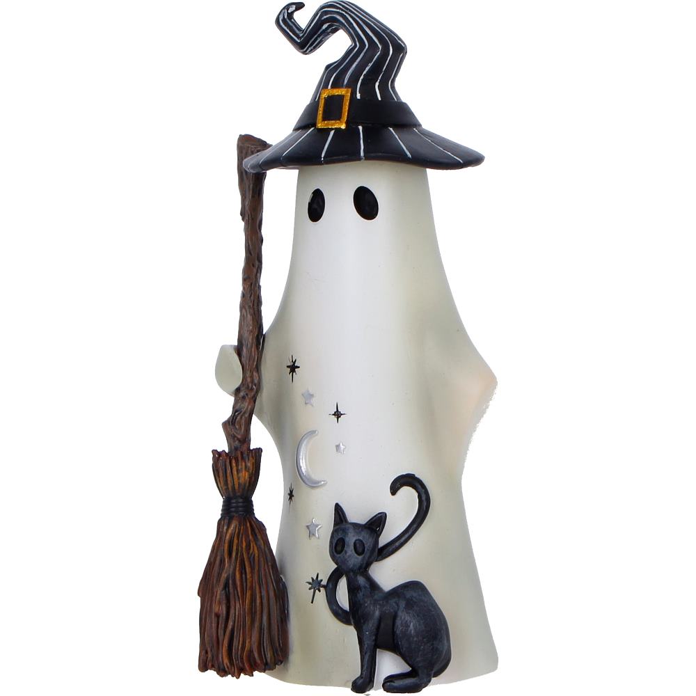 Nemesis Now Boo-Who? Enid 16cm figurine featuring a whimsical ghost character with expressive eyes and ghostly details.