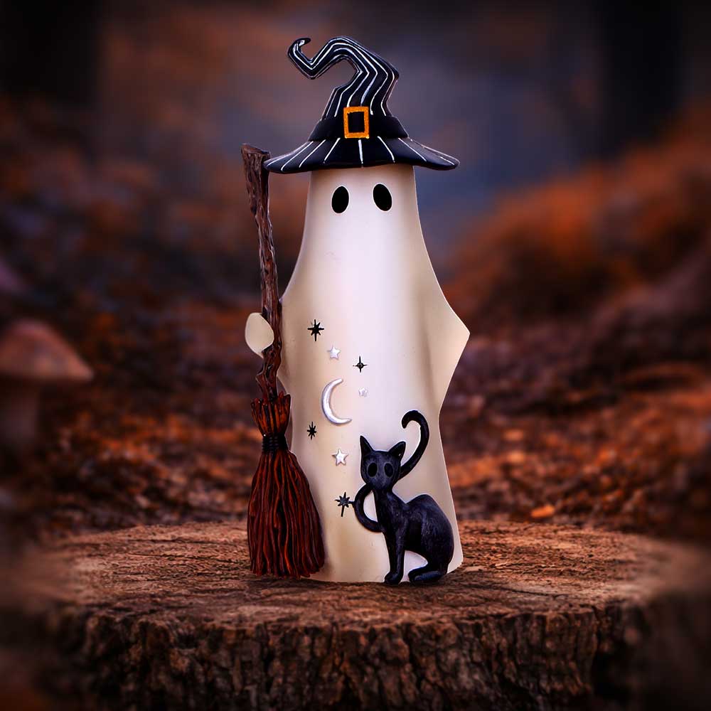 Nemesis Now Boo-Who? Enid 16cm figurine with a whimsical ghostly design and detailed features, perfect for gothic decor.