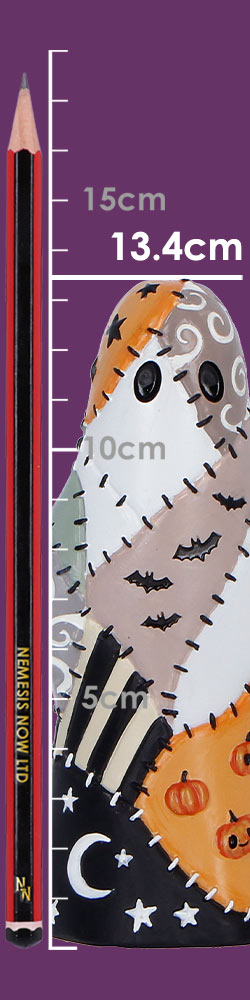 Nemesis Now Boo-Who? figurine patch, 13.4cm ceramic collectible with spooky ghost design and detailed craftsmanship.