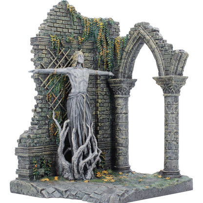 Nemesis Now Elden Ring Radagon and Queen Marika bookends, 19.8cm tall, featuring detailed fantasy characters as decorative bookends.