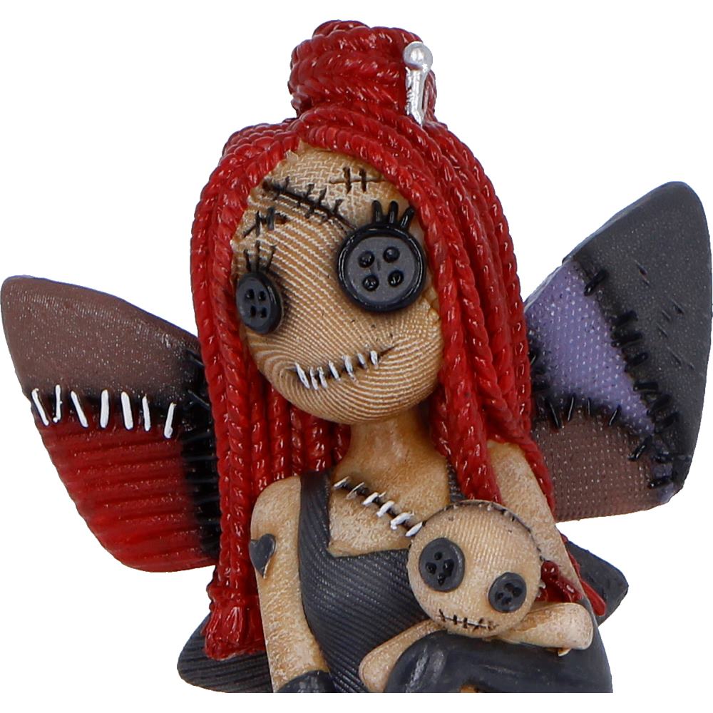 Colorful Poppy Stitchlings figurine by Nemesis Now, featuring a charming 10.5cm plush character with detailed stitching.