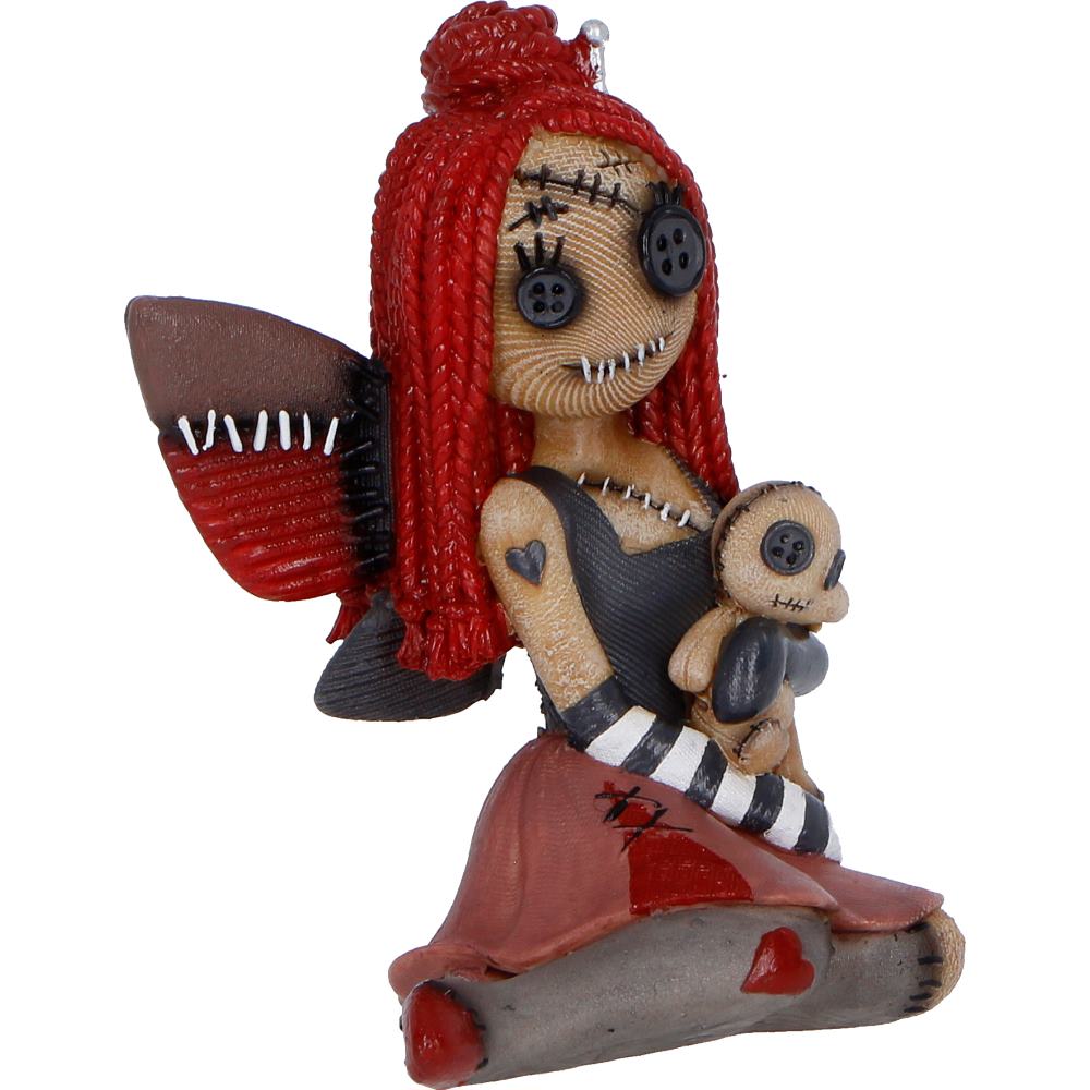 Nemesis Now Stitchlings Poppy Thread figurine, 10.5cm, detailed handmade collectible doll with colorful stitched design.