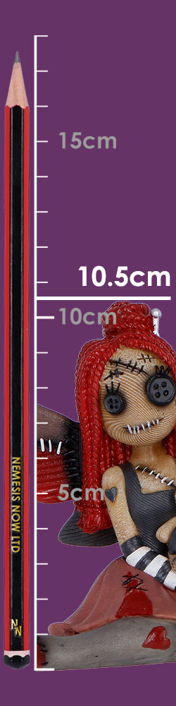 Nemesis Now Stitchlings Poppy Thread figurine, 10.5cm, detailed craft toy with colorful stitching design and whimsical character features.