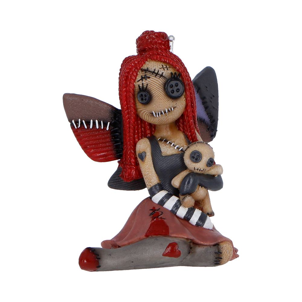 Nemesis Now Stitchlings Poppy Thread figurine, 10.5cm, detailed plush toy with vibrant orange and yellow stitching accents.