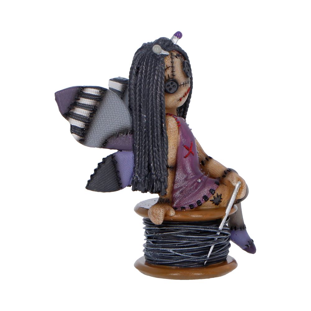 Nemesis Now Stitchlings Stitchy Belle figurine, 11.4cm tall, detailed collectible doll with intricate design and colorful features.