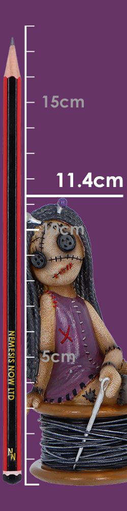 Nemesis Now Stitchlings Stitchy Belle figurine, 11.4cm tall, detailed plush-like character with colorful features and whimsical design