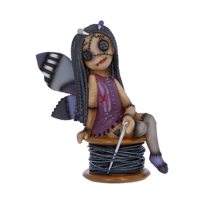 Nemesis Now Stitchlings Stitchy Belle figurine, 11.4cm, featuring a detailed, whimsical character with colorful textures and intricate design.