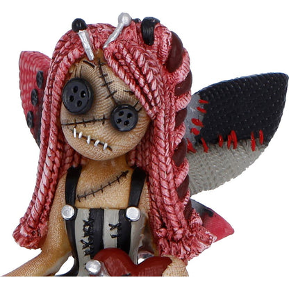 Nemesis Now Stitchlings Pinny Thimble figurine, 9.7cm, detailed handmade ceramic sculpture of a cute Stitchlings character.